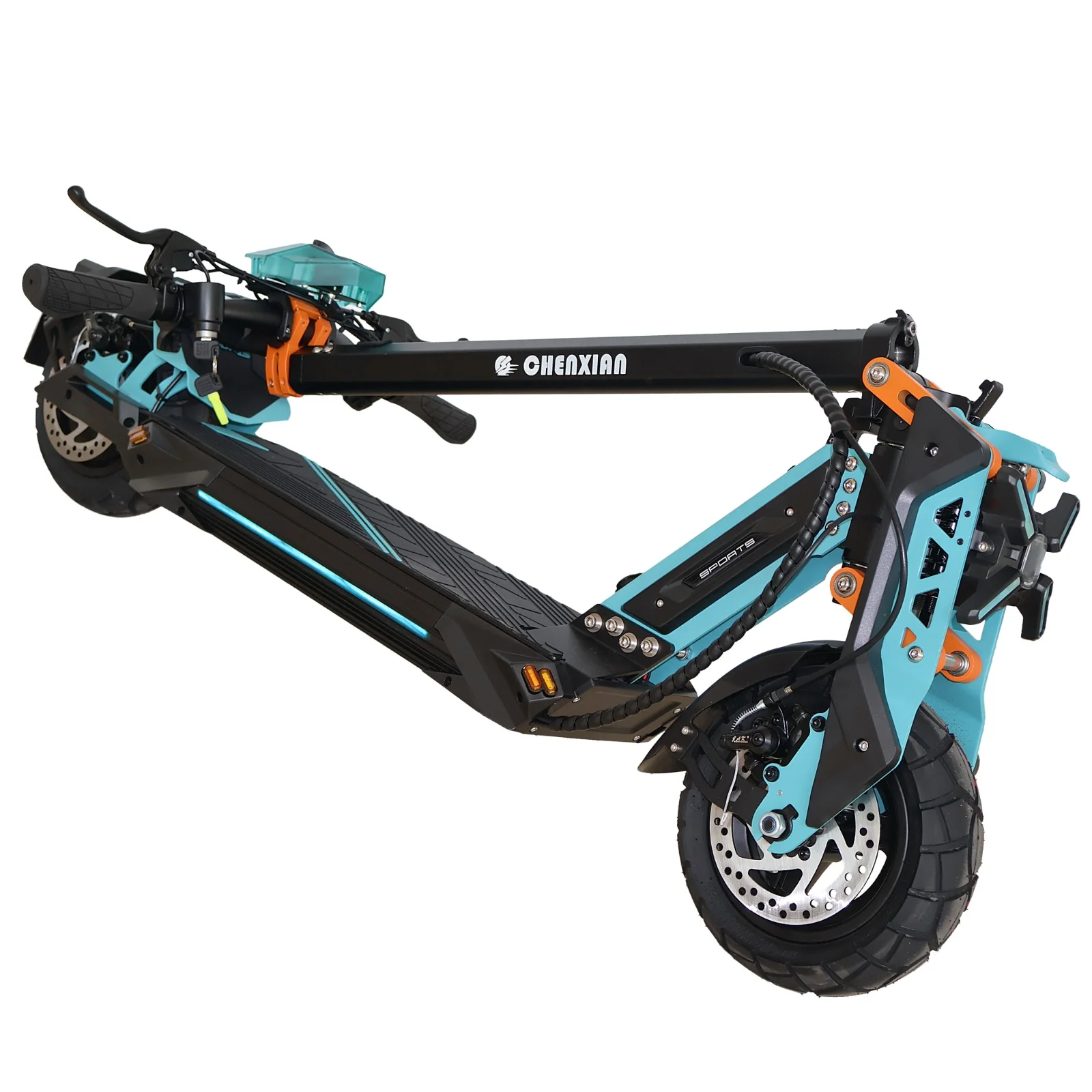 Chenxian G5 City 48v 15ah 1000w Black Tq Chenxian G5 City Electric Scooter - 1000W 48V 15Ah - Black Turquoise - Image 3