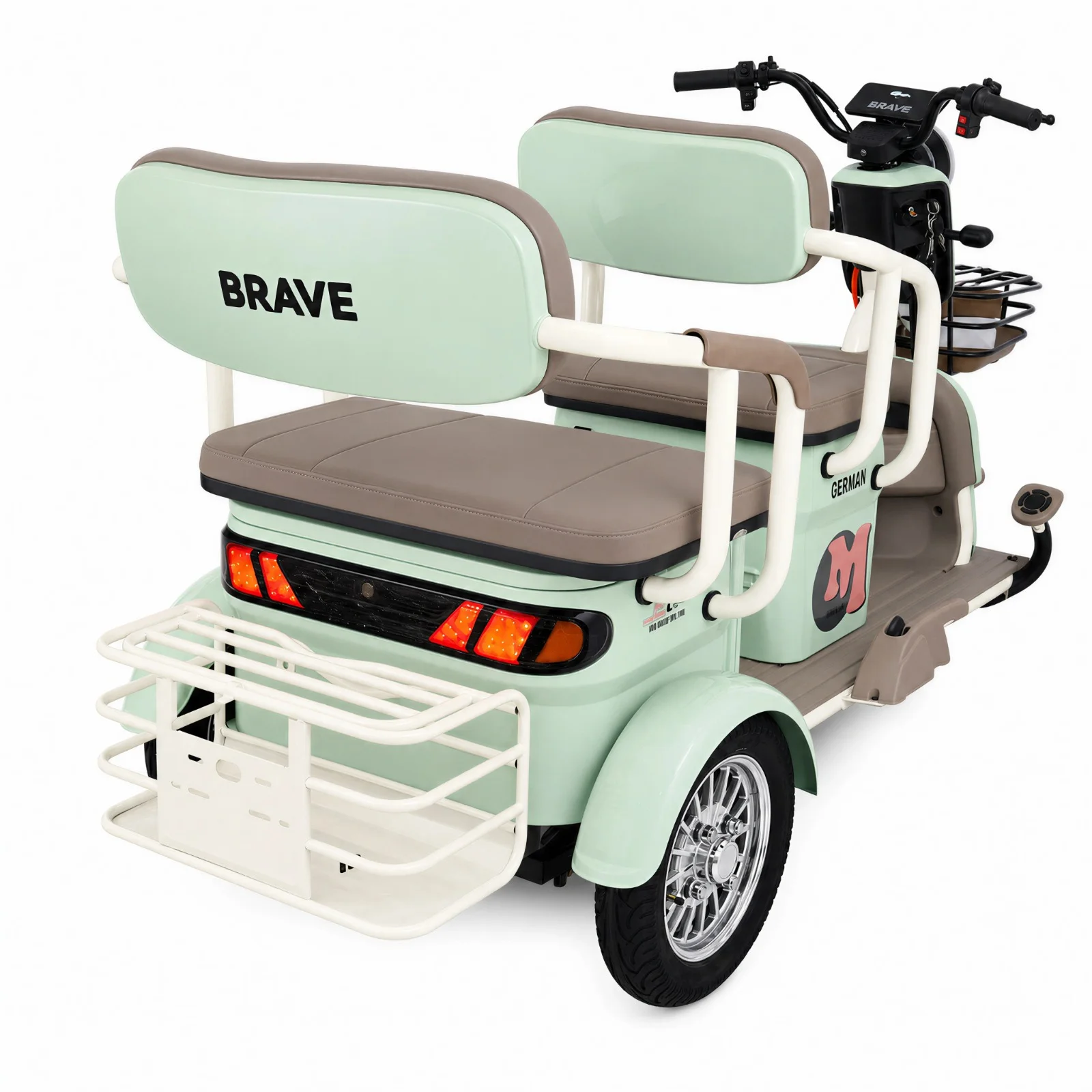 Chenxian H8 48v 20ah 600w Chenxian H8 Mobility Tricycle - 600W 48V 20Ah - Green - Image 2