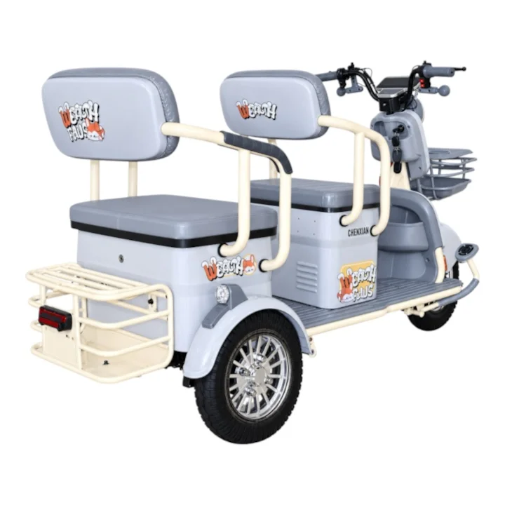 Chenxian H8 48v 20ah 600w Purple Chenxian H8 Mobility Tricycle - 600W 48V 20Ah - Purple - Image 11